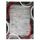 SUBWAY ENCADRE Tapis de salon en polypropylene - 120x170 cm - Rouge