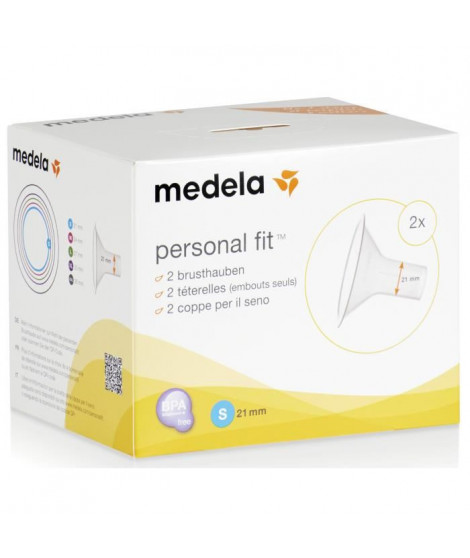 MEDELA Boîte de 2 Téterelles PersonnalFit? - Taille S - 21 mm