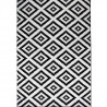TAVLA Tapis de salon moderne - 160  x  230 cm - 100% polypropylene frisée - Noir