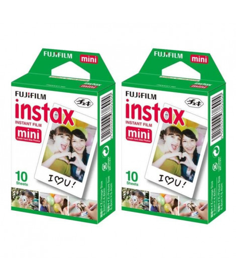 Fujifilm Instax Mini 2 X 10 Pellicules couleur a développement instantané instax mini ISO 800 10 poses