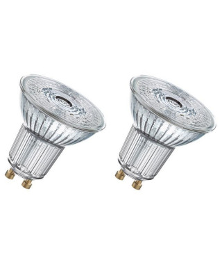 OSRAM Lot de 2 Ampoules spot LED PAR16 GU10 4,3 W équivalent a 50 W blanc chaud