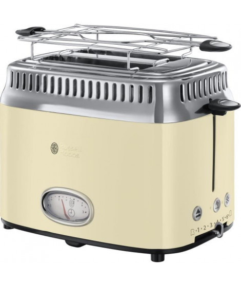 RUSSELL HOBBS 21682-56 - Toaster Retro - 2 fentes - 1300 W - Creme