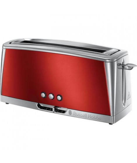 RUSSELL HOBBS 23250-56 - Grille-pain Luna - Technologie Fast Toast - Rouge Solaire