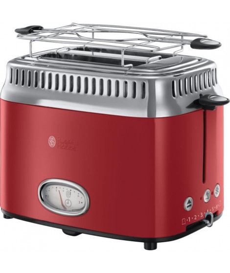 RUSSELL HOBBS 21680-56 - Toaster Retro - 2 fentes - 1300 W - Rouge