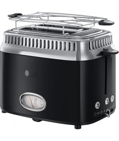 RUSSELL HOBBS 21681-56 - Toaster Retro - 2 fentes - 1300 W - Noir