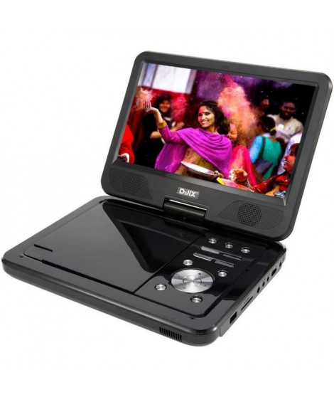 D-JIX PVS1006-20 Lecteur DVD portable 10" rotatif - Noir