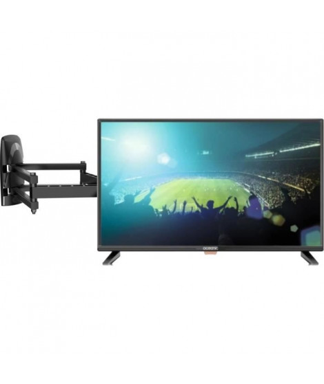 OCEANIC TV LED HD 80cm (31.5'') - 3 ports HDMI 1.4 - 1 port USB 2.0 - PVR Ready + MELICONI MB200 PANTOGRAPH Support mural