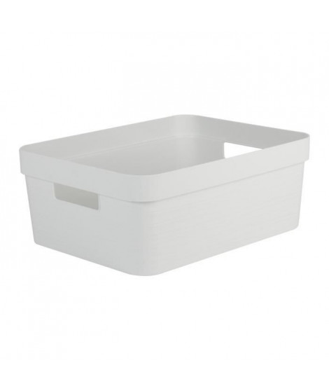 Boîte de Rangement DECOR STONE Blanc - 12 L