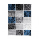 SUBWAY CUBE Tapis de salon en polypropylene - 120 x 170 cm -  Bleu