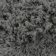 NEO YOGA Tapis de salon ou chambre - Microfibre extra doux - Ø 90 cm - Gris foncé