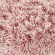 NEO YOGA Tapis de salon ou chambre - Microfibre extra doux - Ø 90 cm - Rose