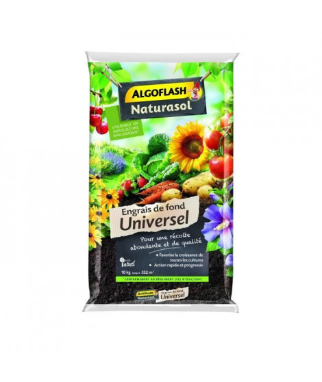 ALGOFLASH NATURASOL Engrais de fond universel - 10 kg