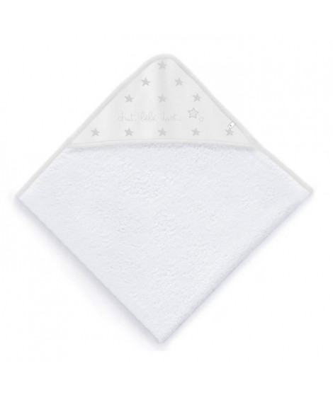 ABSORBA Sortie de bain Chut bébé dort - 100% coton - 100 x 100 cm - Gris