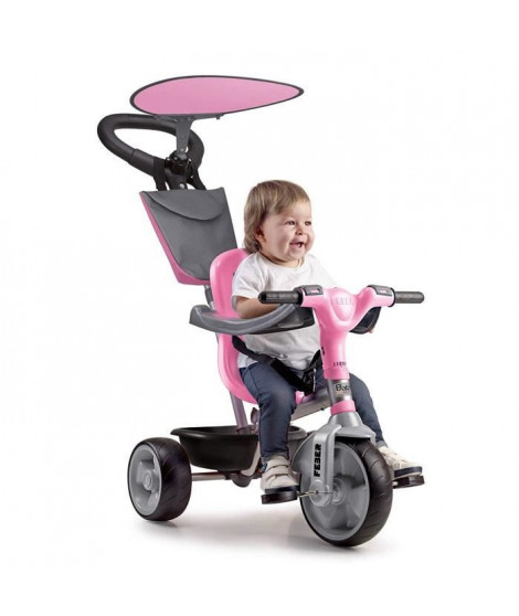 FEBER Tricycle Evolutif Trike Baby Plus Music Rose