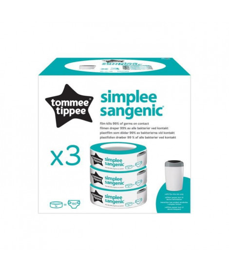 Tommee Tippee - Recharges Sangenic - Simplee - Pack x3