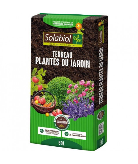 SOLABIOL - Terreau Plantes du jardin - Sac 50 L - UAB