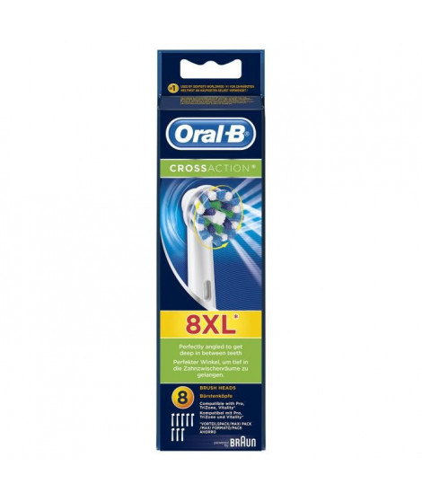 Oral-B CrossAction 8 brossettes de rechange