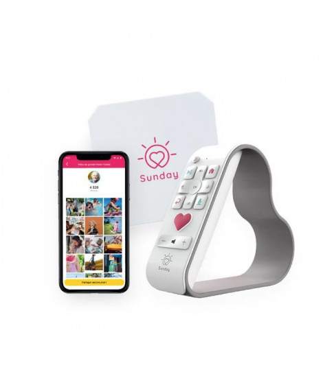 SUNDAY Box - Photos & Vidéos sur la TV - Solution innovante pour toute la Famille - Un Outil Simple pour Les (Grands) Parents