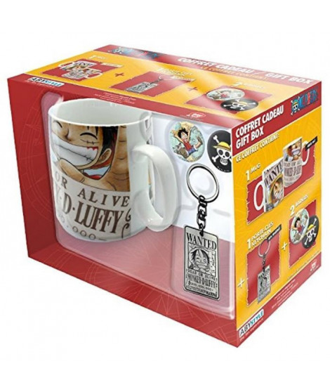 Pack Mug + Porte-clés + Badges One Piece - Wanted - ABYstyle