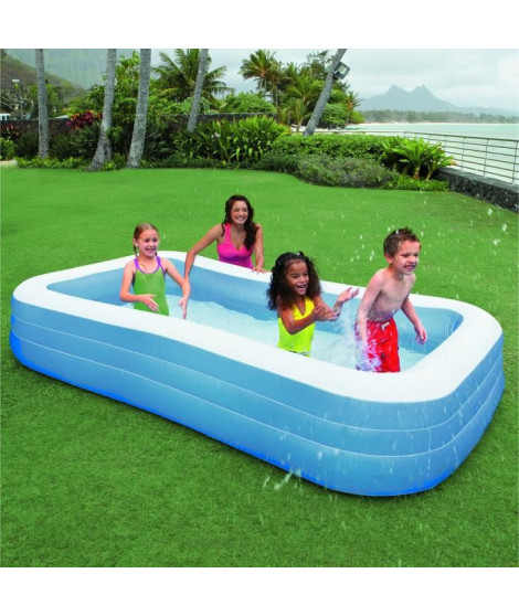 INTEX Piscine gonflable rectangulaire pour la famille - 3,05 x1,83 x 0,56m