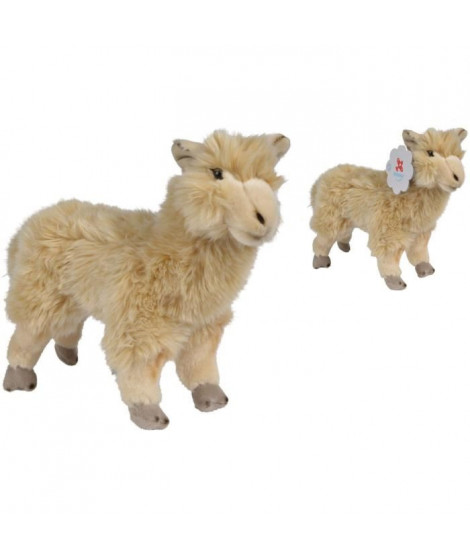 NICOTOY Peluche Alpaga debout - 25 cm