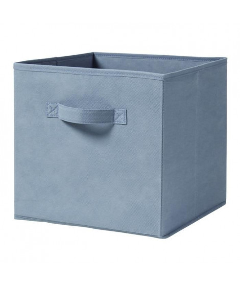 CASAME Cube pliable en intissé - 28 x 28 x 5 cm - Bleu canard