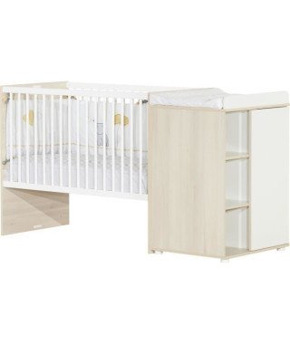 Nantes Lit Combine Mezzanine Enfant Blanc Gris Sommier Inlcus 90 X 0 Cm Alienor Loisirs Com