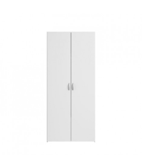 VARIA Armoire 2 portes décor blanc L81 cm