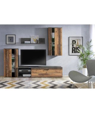 ARANTUS Ensemble meuble TV - 213 x 184 x 41,3 cm