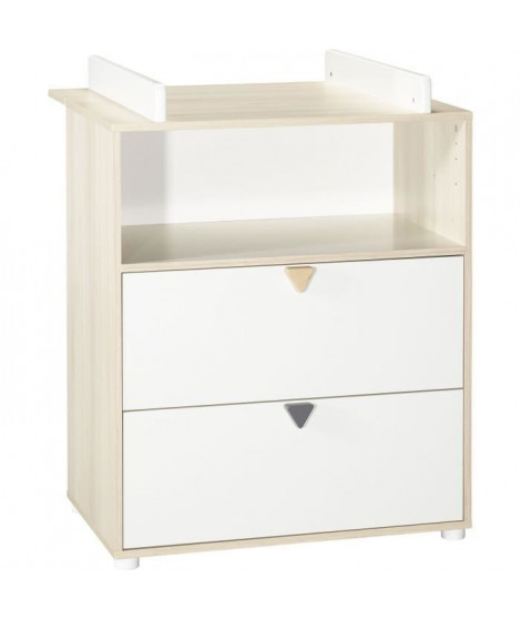 BABY PRICE ENZO Commode a langer 2 tiroirs 1 niche