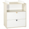 BABY PRICE ENZO Commode a langer 2 tiroirs 1 niche