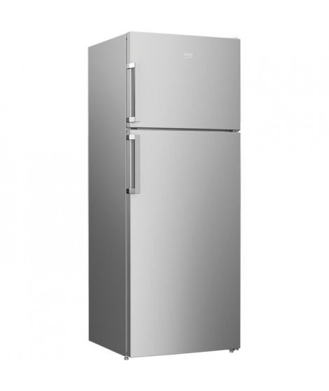 BEKO RDSE465K21S - Réfrigérateur congélateur haut - 437 L (322 + 115 L) - Froid brassé - Classe A+ - L 70 x H 185 cm - Silver