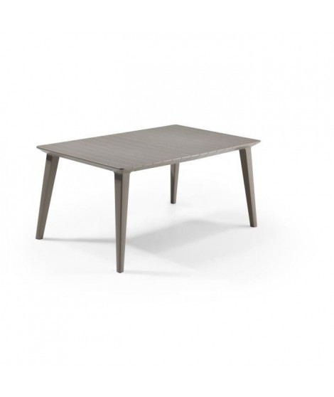 ALLIBERT JARDIN Table Lima 160 6 personnes - Design contemporain - Cappucino