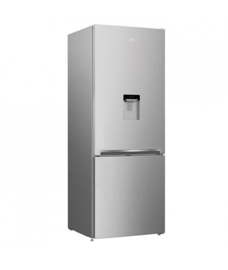 BEKO REC52S - Réfrigérateur congélateur bas - 450L (326+124) - Froid ventilé - A+ - L 70cm x H 192cm - Silver