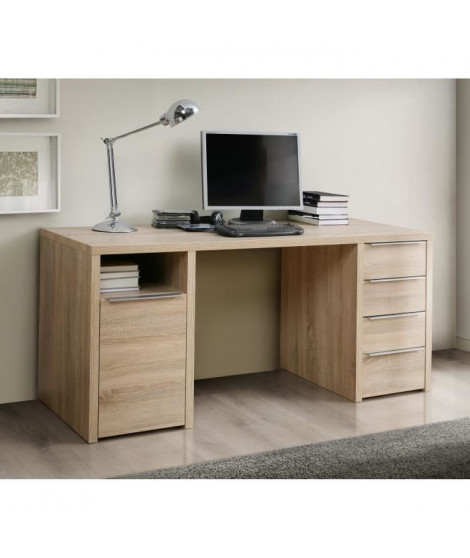 CALPE Bureau chene sonoma - L 160 cm