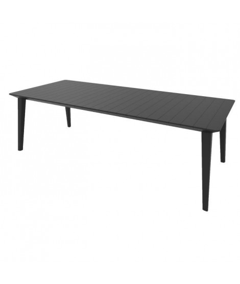 ALLIBERT JARDIN Table Lima 240cm 6-10 personnes avec allonge - Graphite