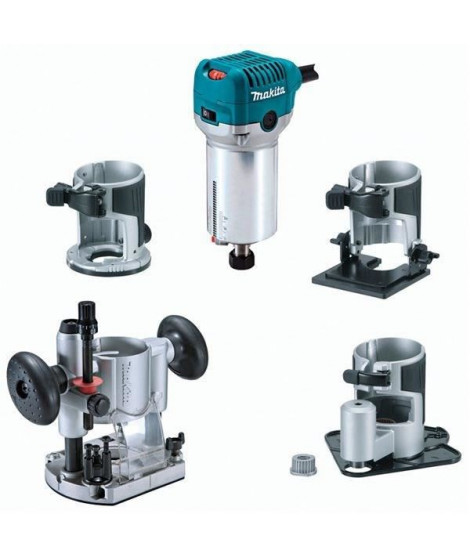 MAKITA Affleureuse-défonceuse multifonction - 710 W Plongée 0 a 35 mm - RT07000CX3J