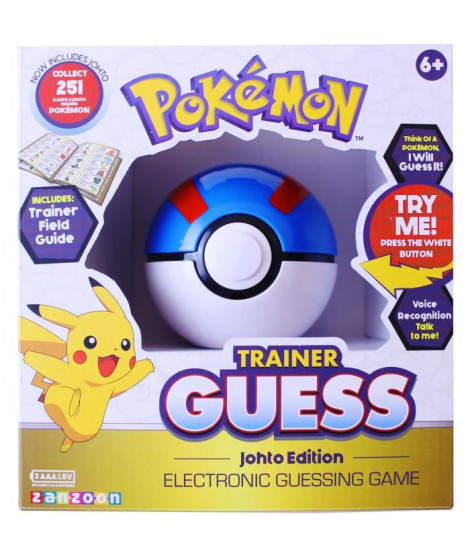 POKEMON - Dresseur Guess Johto - Poké Ball - Jeu électronique - parle français