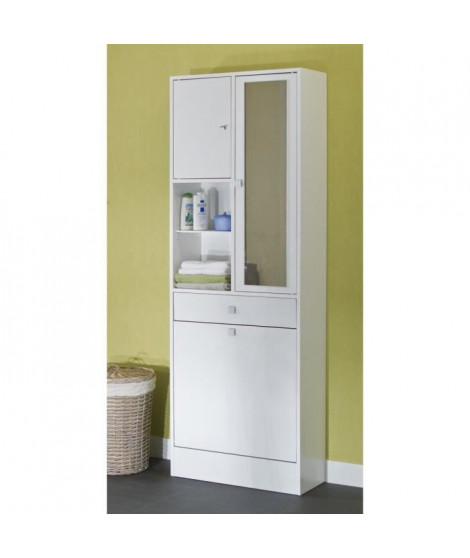 GALET Armoire de toilette L 60 cm - Blanc mat