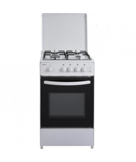 OCEANIC -  ETF156GSCF LU2W - Cuisiniere gaz - Blanc - 50x50 - Eclairage - Grill électrique