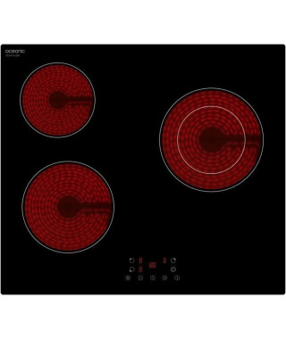 OCEANIC Table de cuisson 3 zones vitrocéramique - 5200W - largeur 60 cm