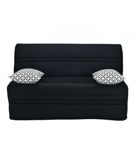 Joe Banquette BZ GEOMETRICO - Tissu noir - L 143 x P 101 x H 95 cm