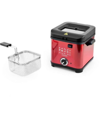 KITCHEN COOK -FR1010_RED - Friteuse - 1,5L - 900W - Rouge