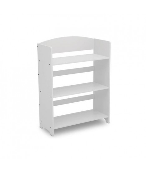 DELTAKIDS - Etagere Enfant Rangement Jouets/Livres en Bois - Blanc