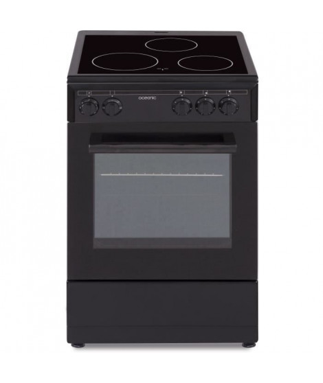 OCEANIC - CV5050B8 - Cuisiniere vitrocéramique 50 x50 - four convection naturelle - four 48L - Noir