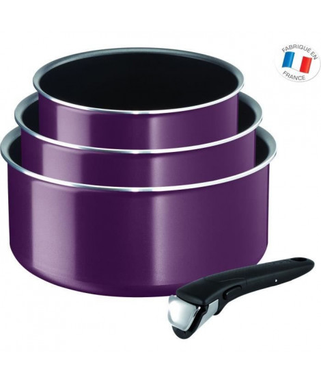 TEFAL L2019102 INGENIO ESSENTIAL set de 4 pieces Violet Byzantium Fabriqué en France