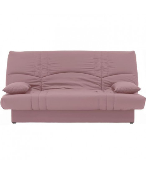 DREAM Banquette clic clac 3 places - Tissu rose - Slyle contemporain - L 190 x P92 cm