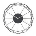 Horloge ronde - Métal - Ø 39 x épaisseur 6 cm - Noir