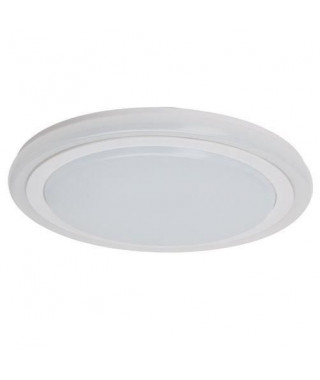 BRILLANT Plafonnier Tizian - Métal - LED 22W - Blanc plastique