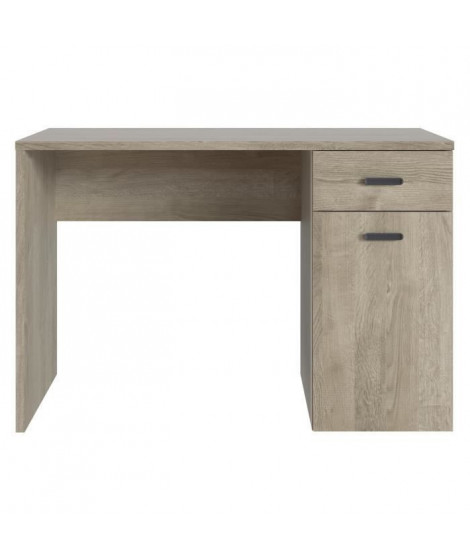 AVENIR Bureau 1 porte 1 tiroir - Décor chene - L 110 x P 55 x H 73,5 cm